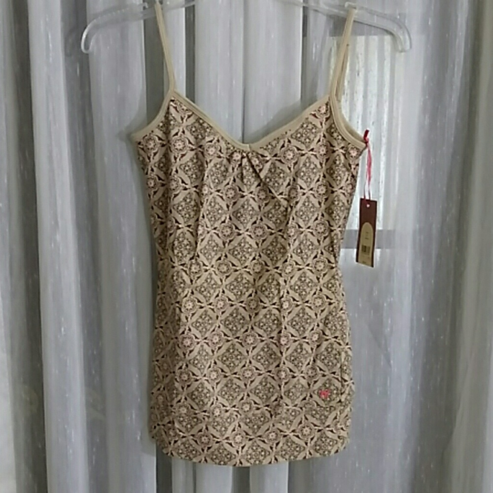 Red camel camisole size small